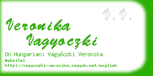 veronika vagyoczki business card